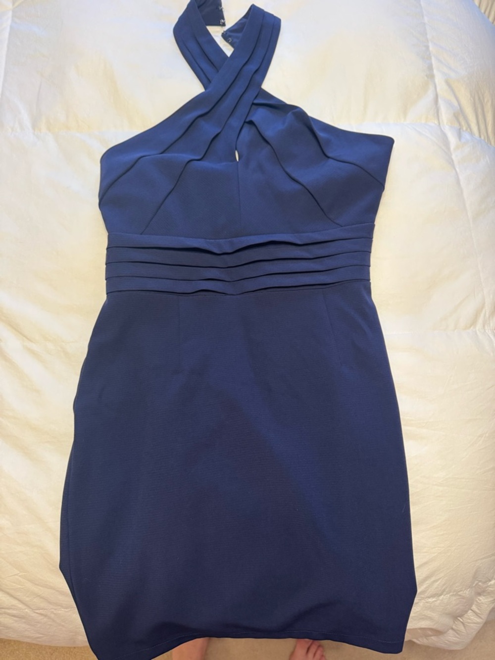 Adelyn Rae Halter Sheath Dress